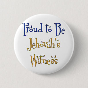 Proud to be Jehovah's Witness 6 Cm Round Badge