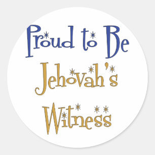 Proud to be Jehovah's Witness Classic Round Sticker