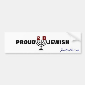 Proud to be Jewish! Bumper Sticker