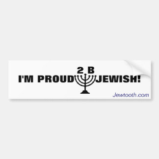 Proud to be Jewish! Bumper Sticker