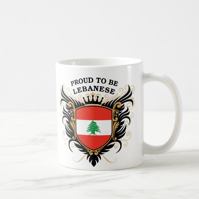 Proud to be Lebanese Coffee Mug (Right)