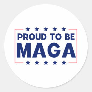 Proud To Be Maga Classic Round Sticker