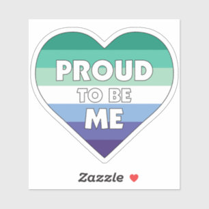 Proud to Be Me LGBTQ Gay Men Pride Heart