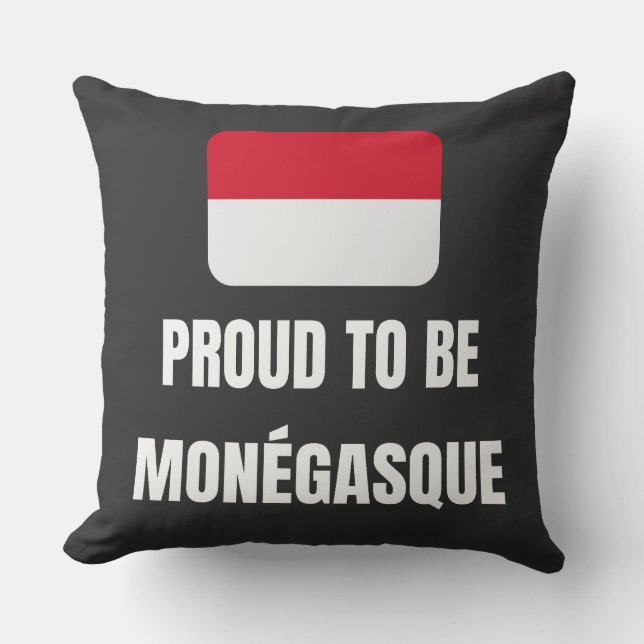 Proud to be Monegasque Cushion (Front)