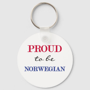 Proud To Be Norwegian Key Ring