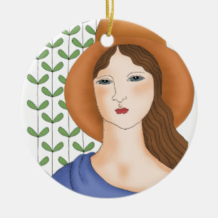 Proud to be Organic Ceramic Tree Decoration