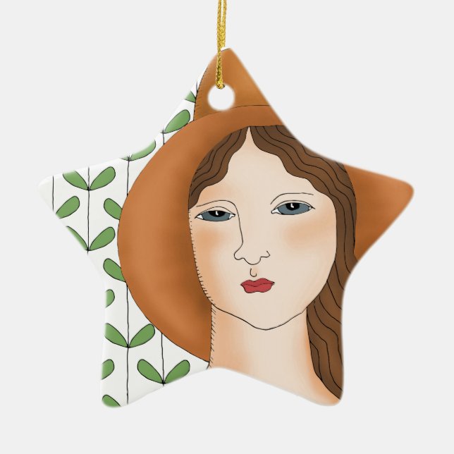 Proud to be Organic Ceramic Tree Decoration (Front)