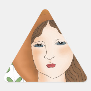 Proud to be Organic Triangle Sticker