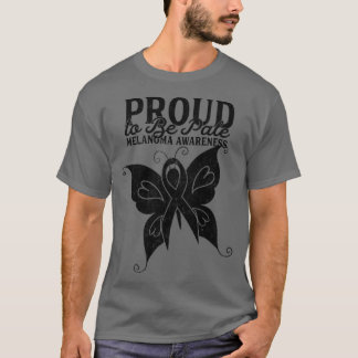 Proud to Be Pale Melanoma Awareness Butterfly T-Shirt