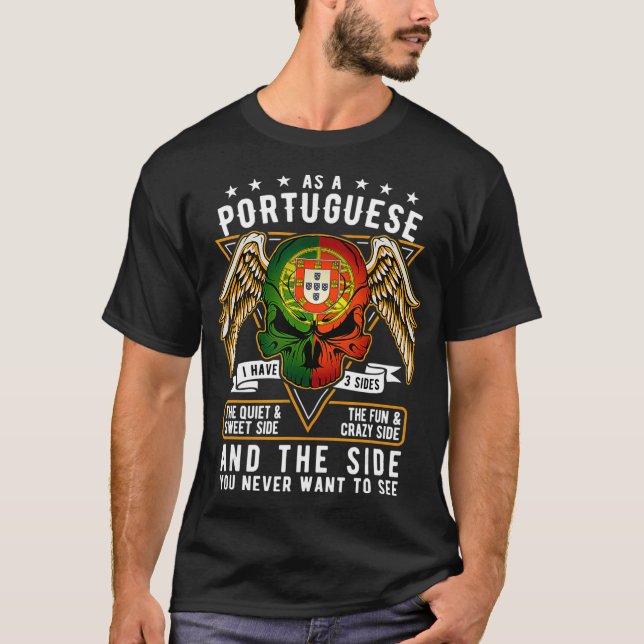 Proud to be Portuguese gifts tshirt (Front)