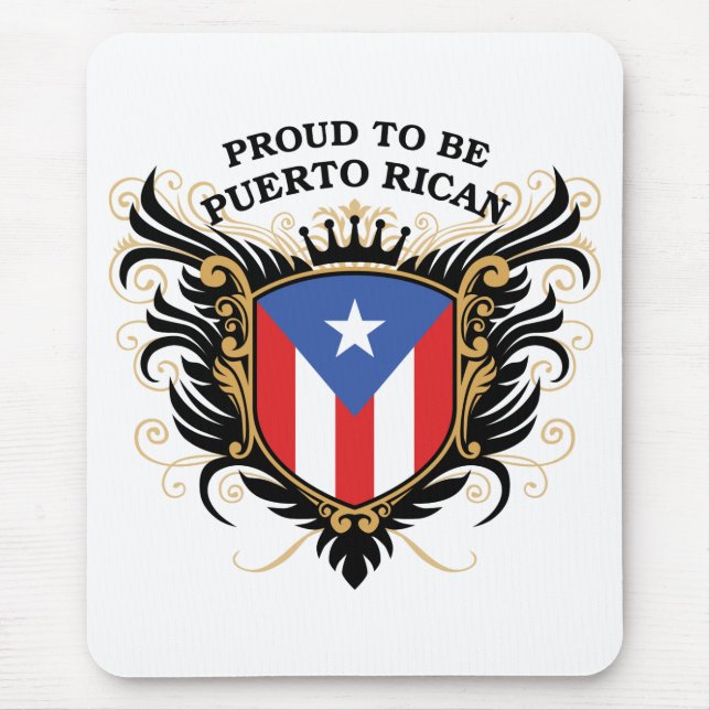 Proud to be Puerto Rican Mouse Mat (Front)