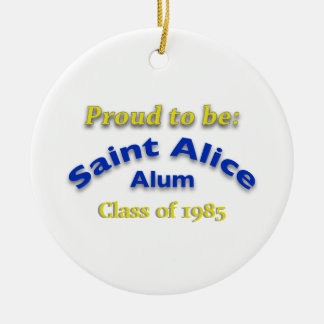 Proud to Be Saint Alice Alum Customisable Ceramic Tree Decoration