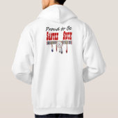 Proud To Be Santee Sioux Adult Hooded Sweatshirt (Back)