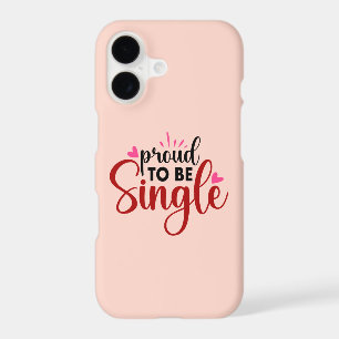 Proud To Be Single Typography Quote Sayings Womens