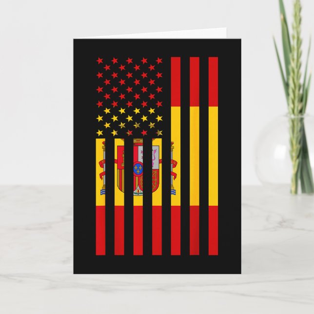 Proud To Be Spanish American Boy Girl Sister All S Card (Front)