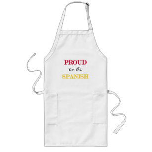 Proud To Be Spanish Long Apron