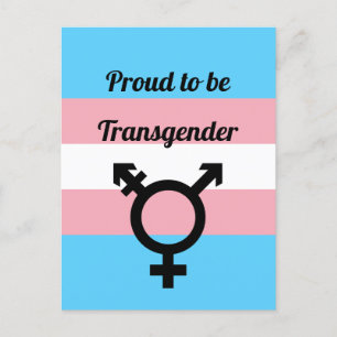 Proud to be Transgender Trans Pride Postcard