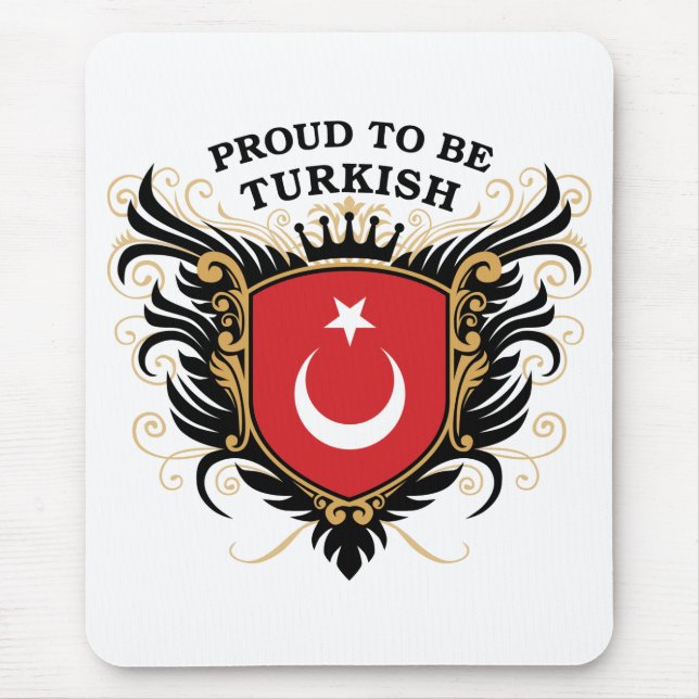 Proud to be Turkish Mouse Mat (Front)