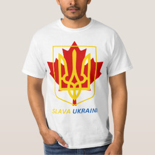 PROUD TO BE UKRAINIAN CANADIAN - SLAVA UKRAINI! T-Shirt