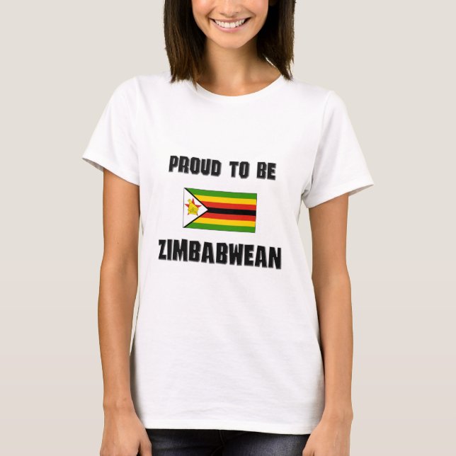 Proud To Be ZIMBABWEAN T-Shirt (Front)