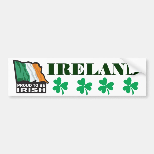 Proud-to-beIRISH Bumper Sticker (Front)
