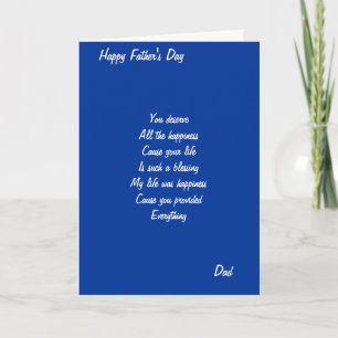 Proud to call you dad card