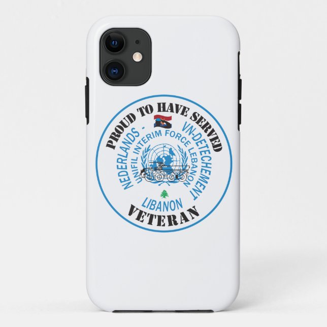 Proud to have served Lebanon UNIFIL Case-Mate iPhone Case (Back)