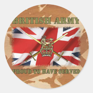 Proud to have served......UK Classic Round Sticker