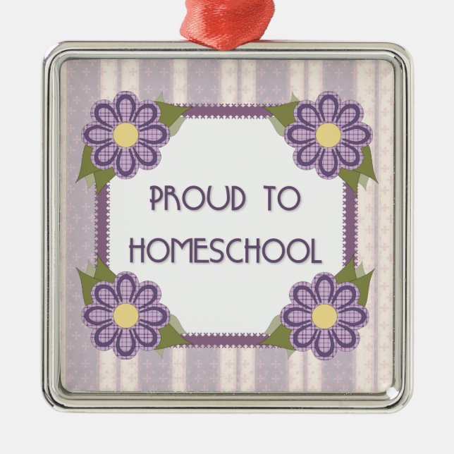 Proud To Homeschool Ornament (Front)