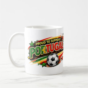 PROUD TO SUPPORT PORTUGAL Portuguese Pride Foot Coffee Mug