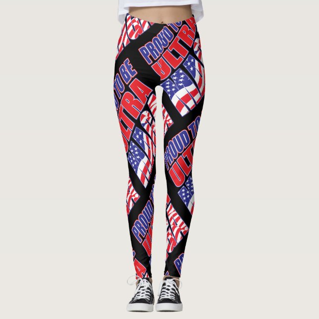Proud To Support President Trump Leggings (Front)