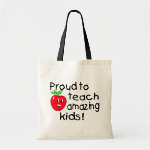 Proud To Teach Amazing Kids (Apple) Tote Bag