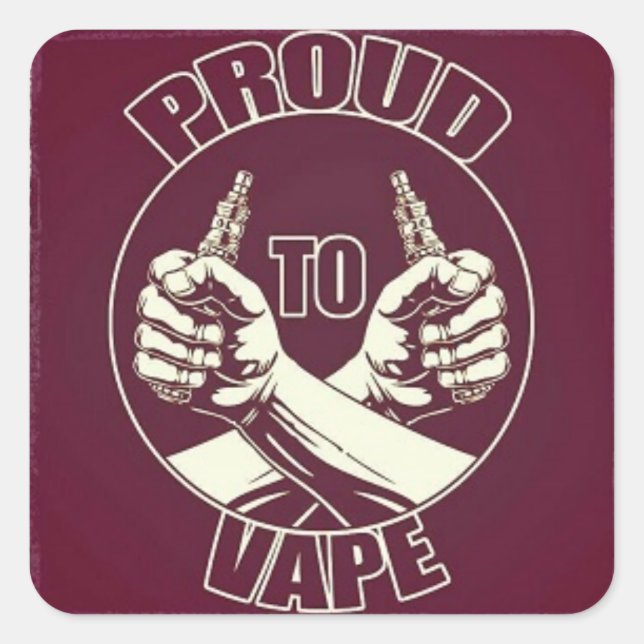 "Proud to Vape" Sticker (Front)