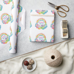 Proud to Who I Am Rainbow Art Self Love Pride Gift Wrapping Paper