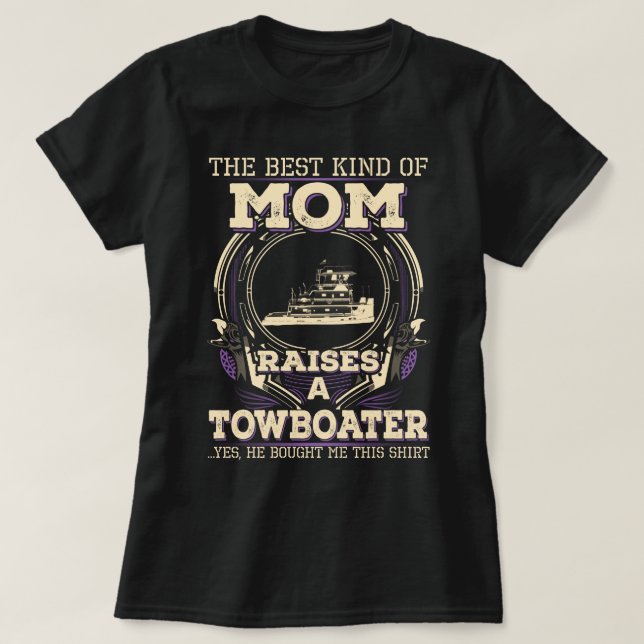 Proud Towboater's Mum T-Shirt (Design Front)