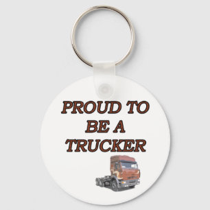 PROUD TRUCKER KEY RING