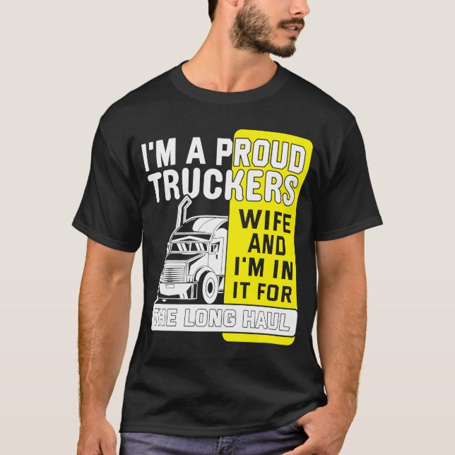 Proud Trucker's Wife Truck Driver Women     T-Shirt (Front)