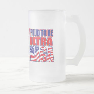Proud Trump Supporter Frosted Glass Beer Mug