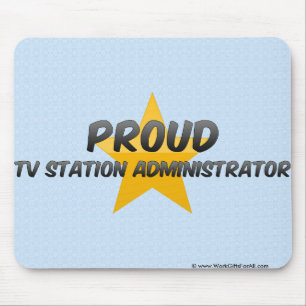 Proud Tv Station Administrator Mouse Mat