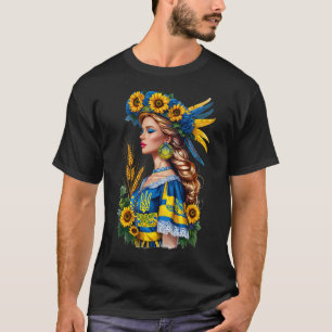 Proud Ukrainian Beauty – Patriotic Ukraine Flag An T-Shirt