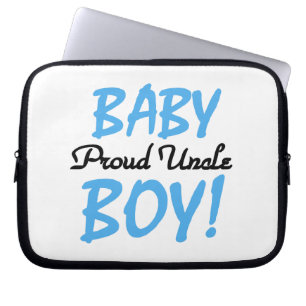 Proud Uncle Baby Boy Gifts Laptop Sleeve