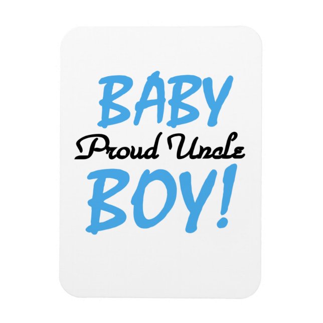 Proud Uncle Baby Boy Gifts Magnet (Vertical)