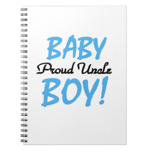 Proud Uncle Baby Boy Gifts Notebook