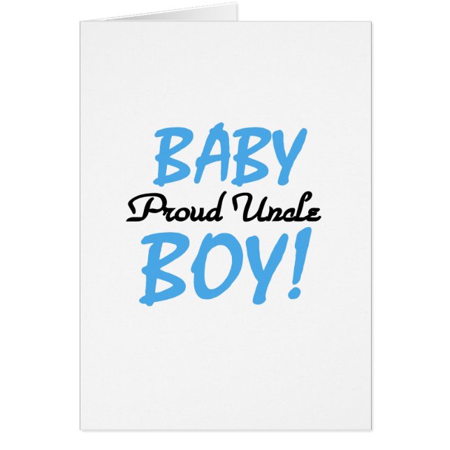 Proud Uncle Baby Boy T-shirts and Gifts (Front)