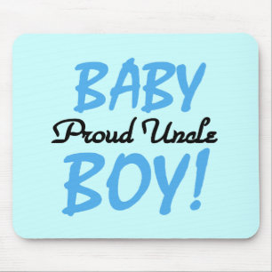 Proud Uncle Baby Boy T-shirts and Gifts Mouse Mat