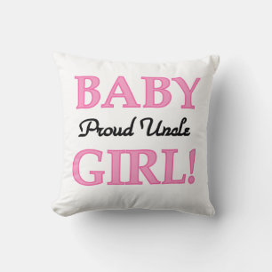 Proud Uncle Baby Girl Gifts Cushion