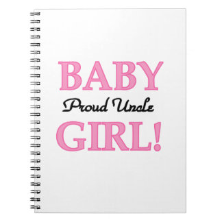 Proud Uncle Baby Girl Gifts Notebook