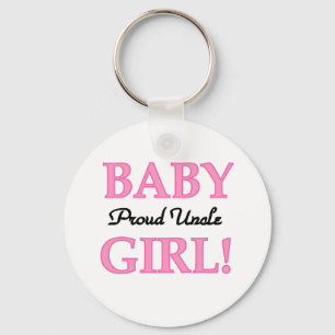 Proud Uncle Baby Girl Tshirts and Gifts Key Ring