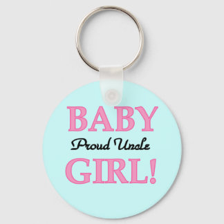 Proud Uncle Baby Girl Tshirts and Gifts Key Ring