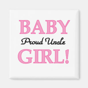Proud Uncle Baby Girl Tshirts and Gifts Magnet